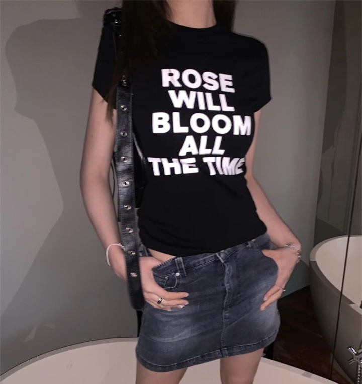 Short sleeve tops printing T-shirt for women