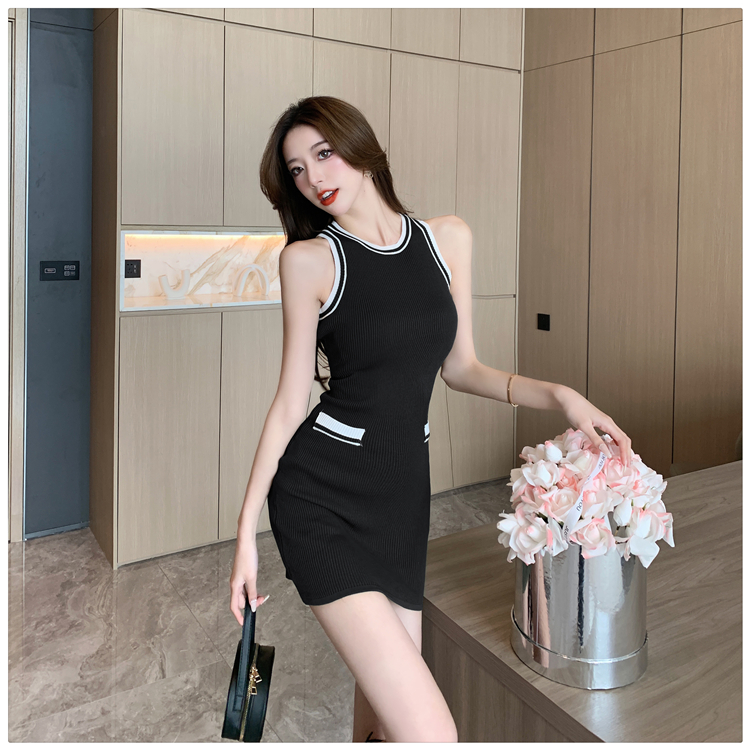 Knitted sleeveless dress summer dress for women