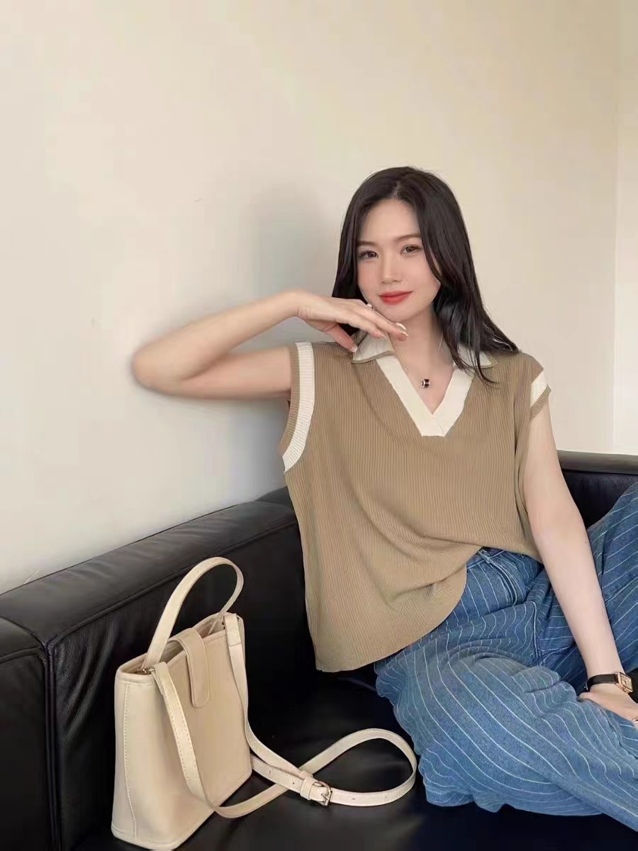 Fashion tops mixed colors sweater for women