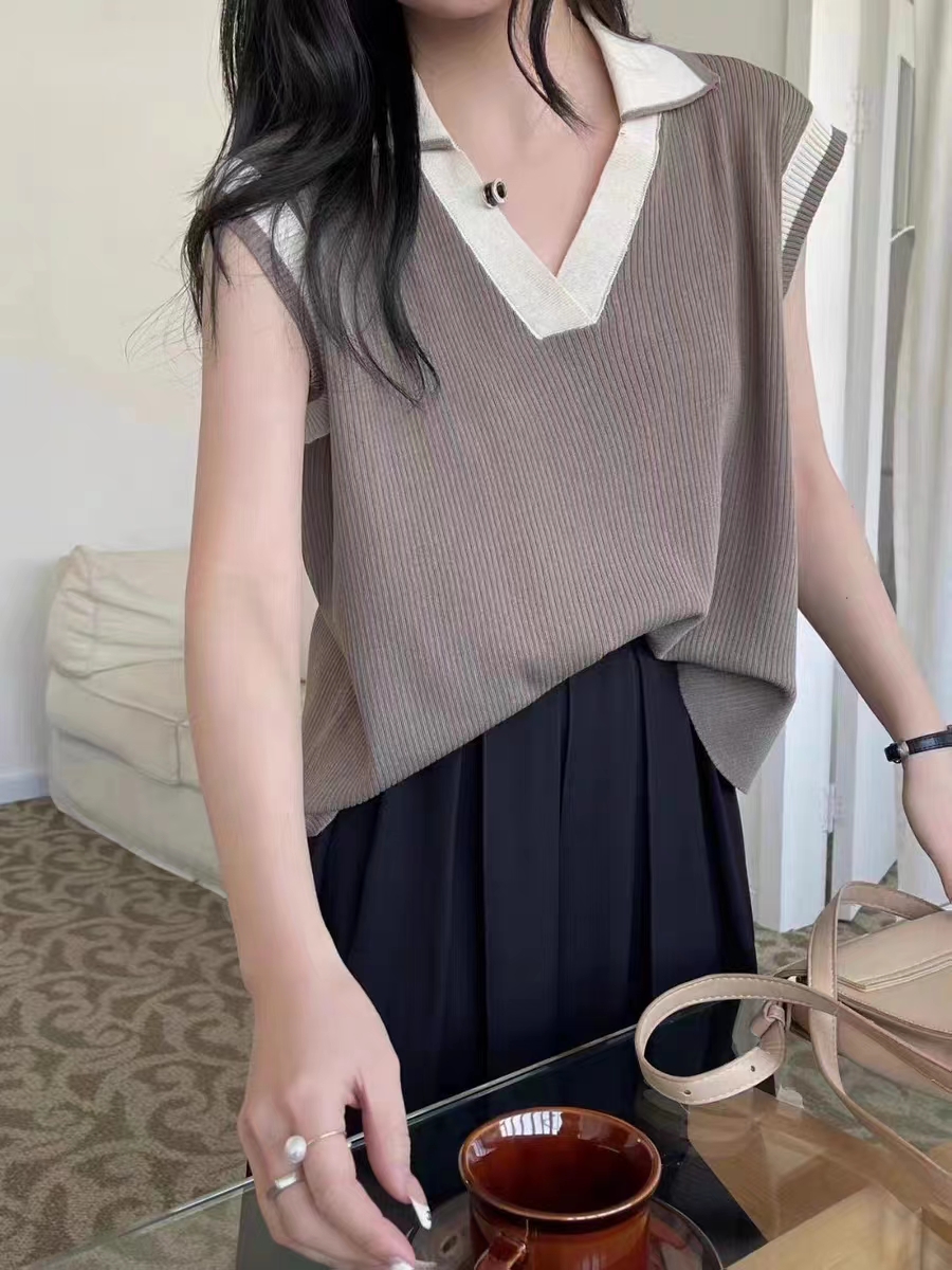 Fashion tops mixed colors sweater for women