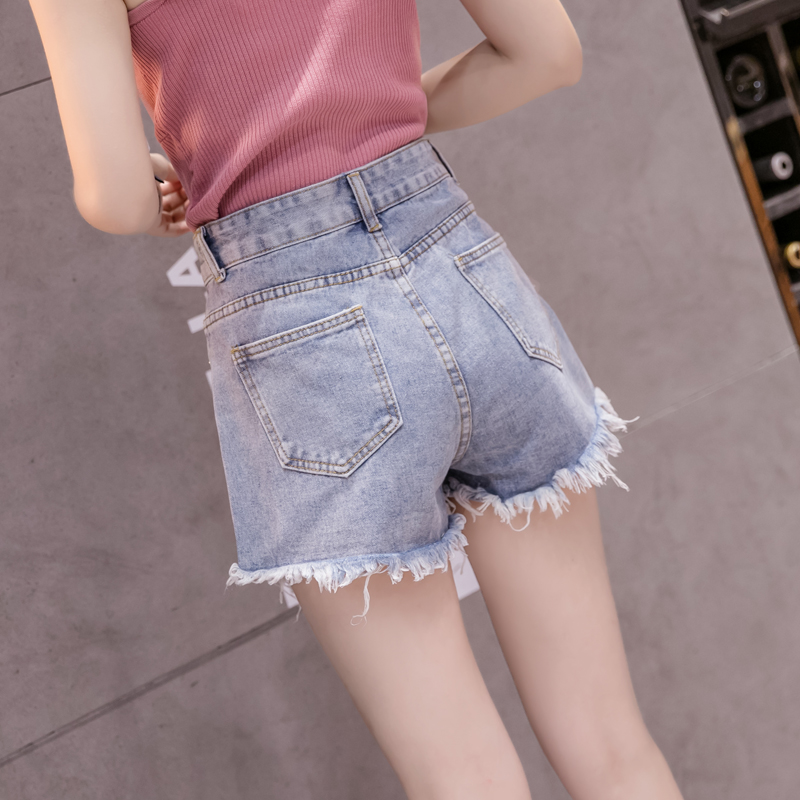 Elegant fashion jeans Casual stereoscopic shorts