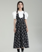 Floral sling lady dress summer big skirt skirt 2pcs set