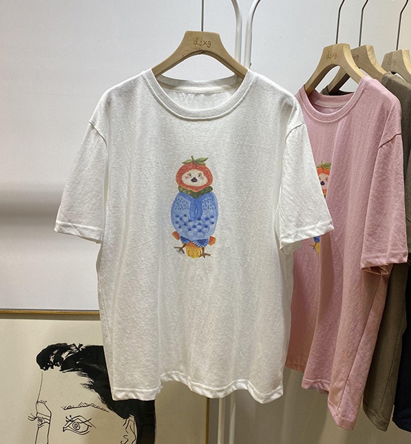 Printing short short sleeve summer pure cotton T-shirt