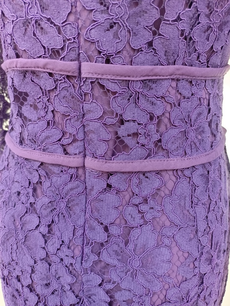 Fat purple package hip large yard dress