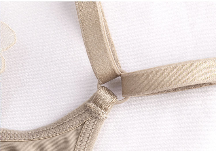 Thin front buckle small Bra France style big chest underwear
