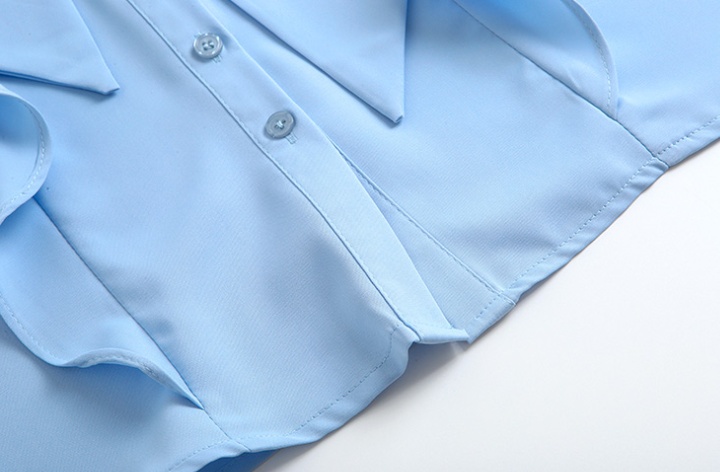 Frenum art puff sleeve summer temperament shirt for women