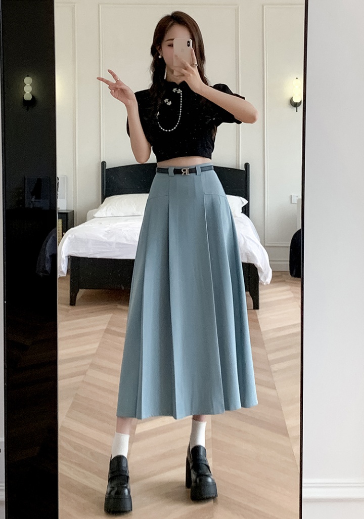 Long slim long skirt commuting summer skirt