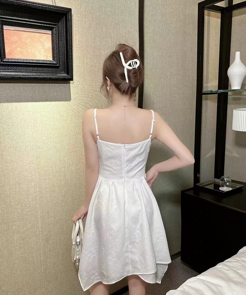 Spicegirl sexy T-back white dress for women