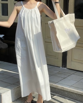 Casual Korean style simple sleeveless fashion summer dress