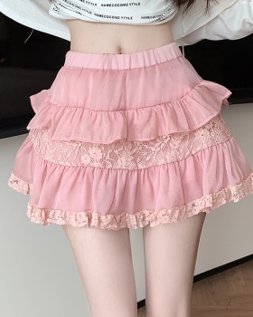 High waist summer skirt lace cake short skirt for women