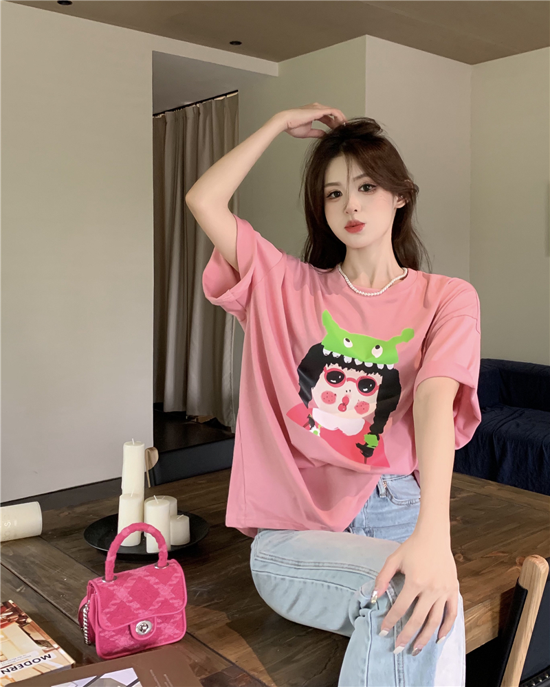 Right summer Casual pattern sweet fashion maiden tops