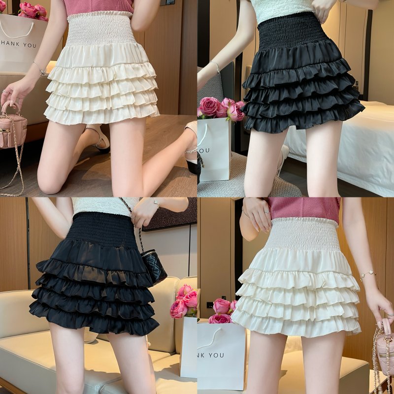 High waist skirt cake short skirt for women