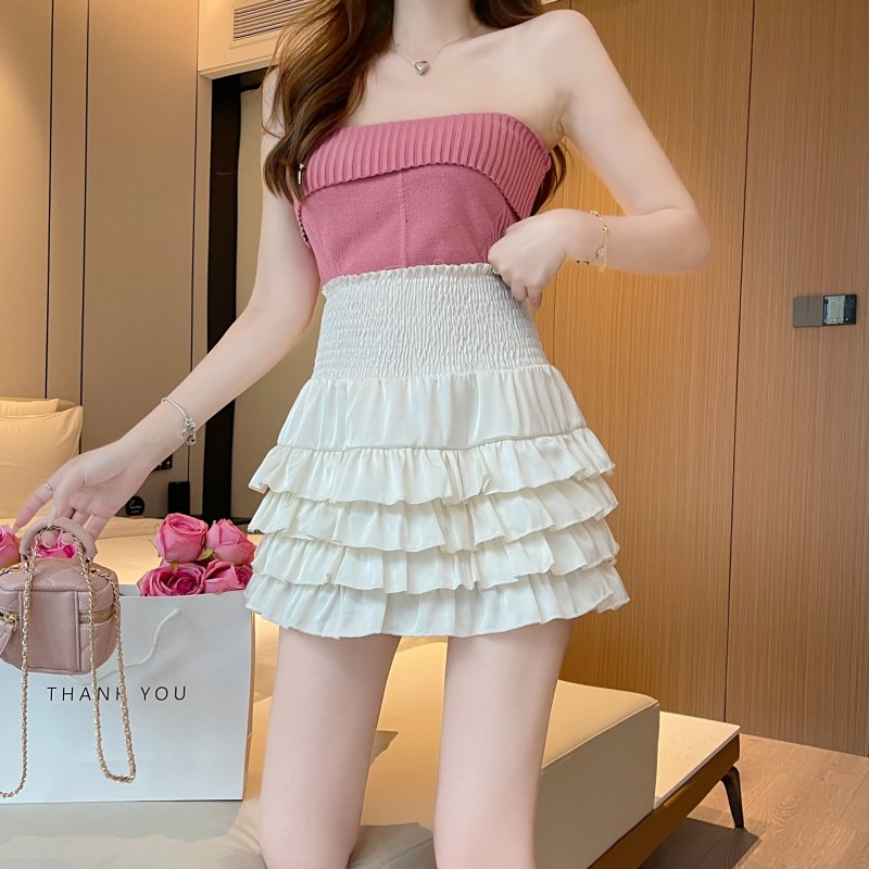 High waist skirt cake short skirt for women