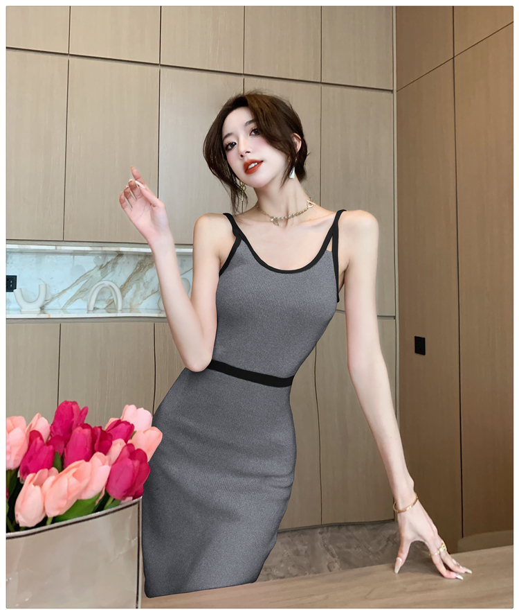 Package hip tight T-back knitted sexy dress for women