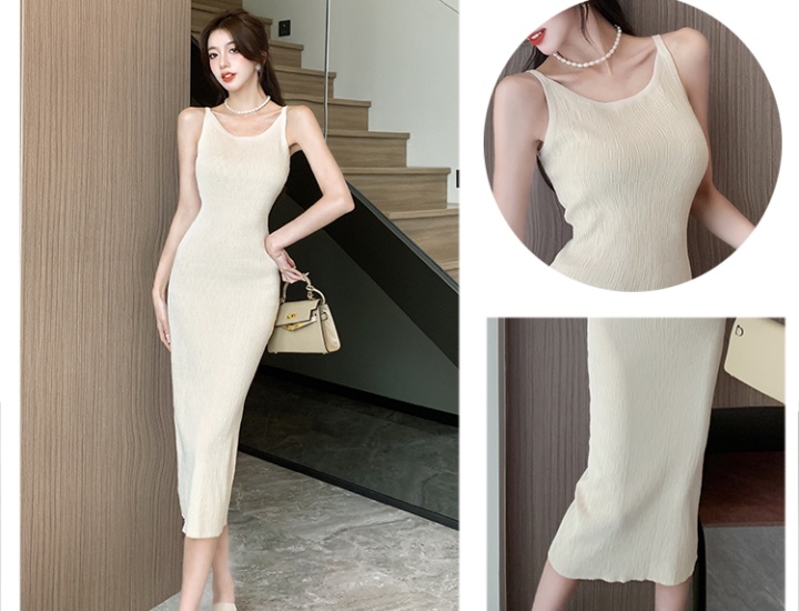 Package hip slim knitted vest sexy summer sling dress