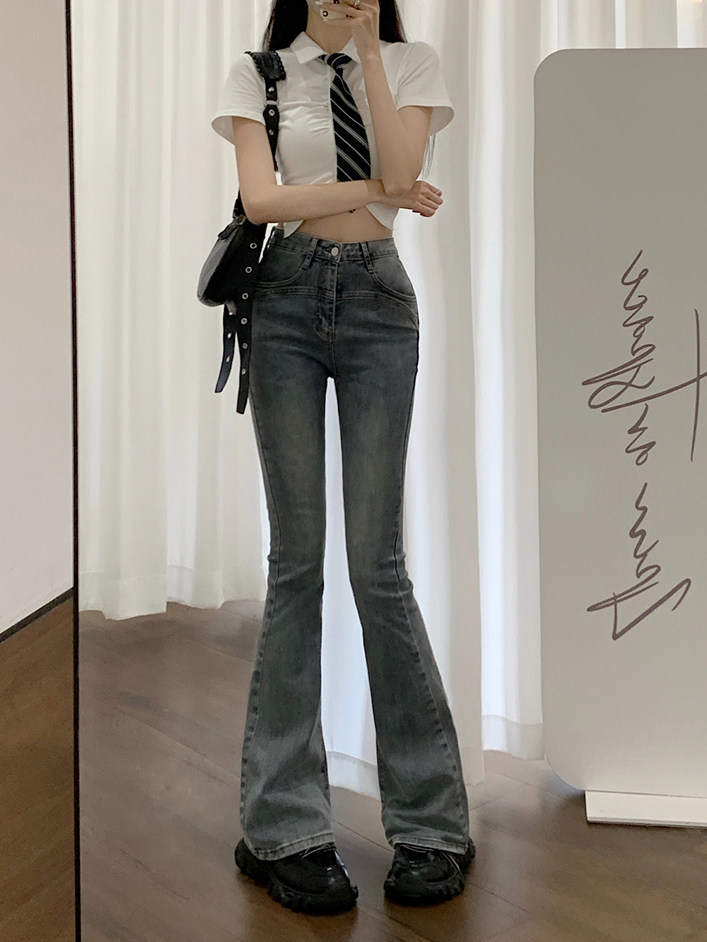 Korean style long pants slim jeans for women