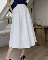 Cotton elastic waist spring France style skirt for women