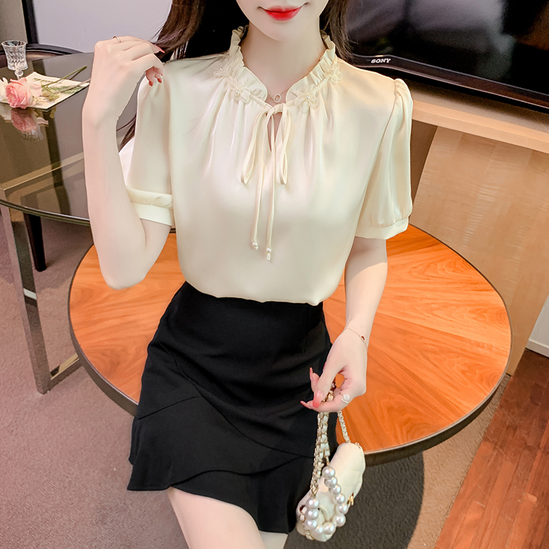 Fashion all-match tops Korean style shirt