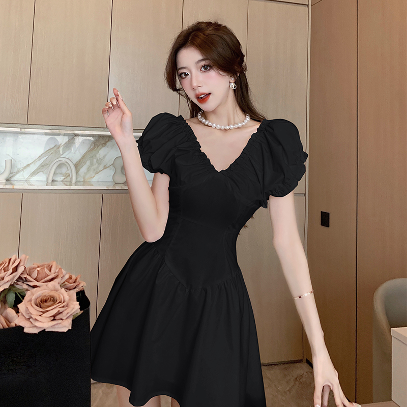 Slim lady dress France style lady dress for women