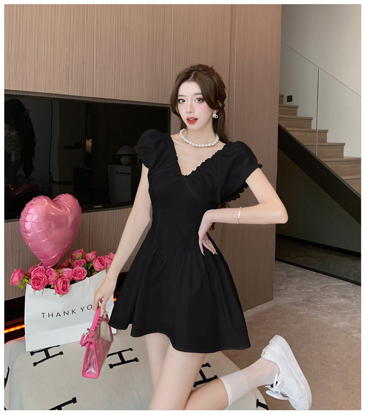 Slim lady dress France style lady dress for women