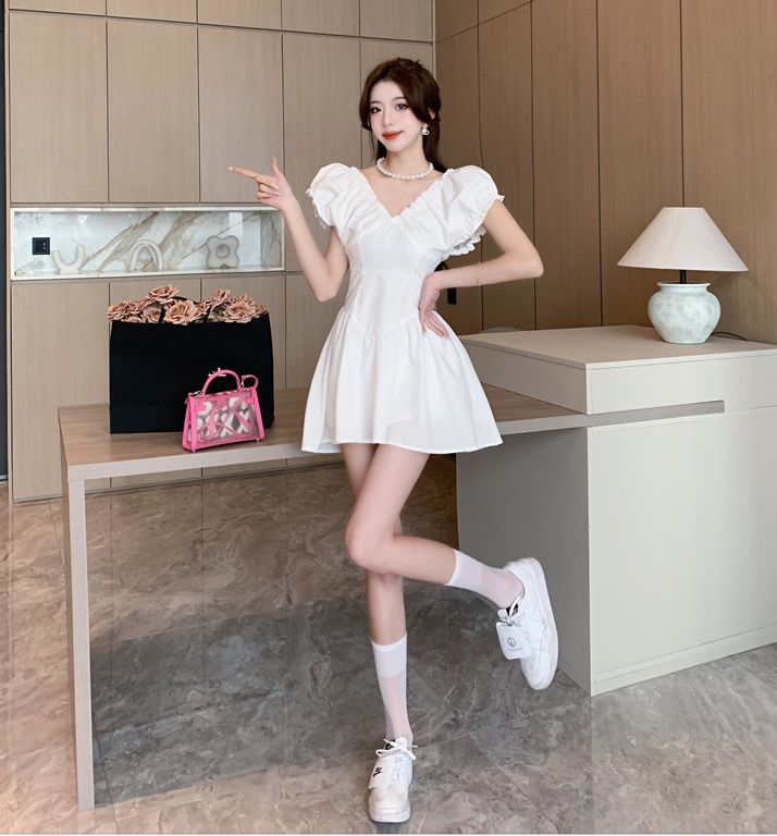 Slim lady dress France style lady dress for women