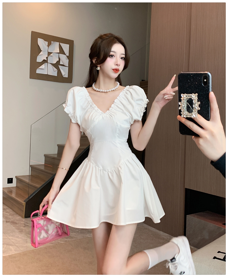 Slim lady dress France style lady dress for women