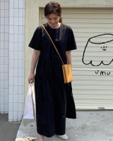 Loose summer dress Korean style slim long dress for women