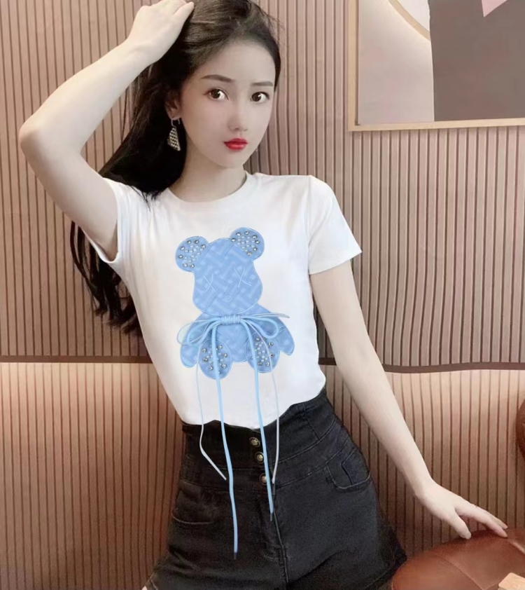 Korean style Casual T-shirt short sleeve tops for women