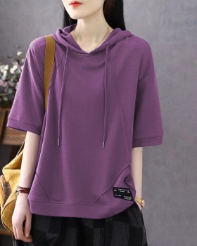 Short sleeve loose tops large yard T-shirt for women