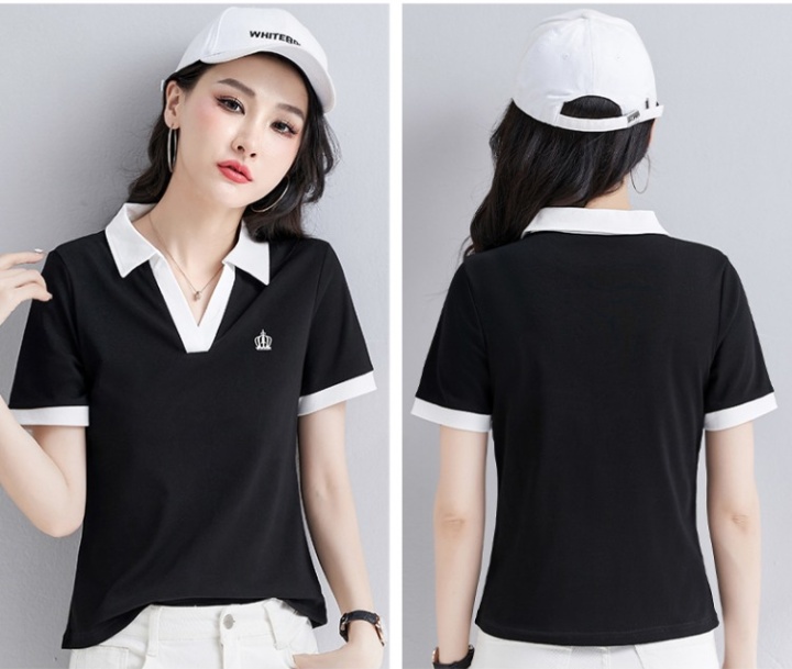 Summer short sleeve shirts short T-shirt for women