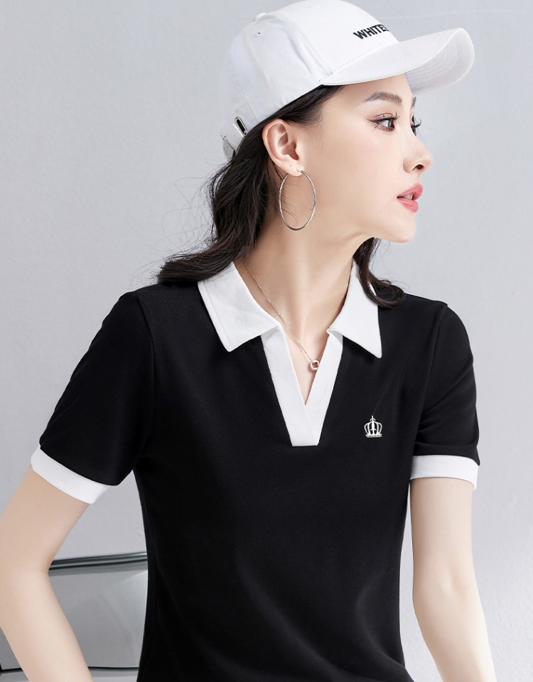 Summer short sleeve shirts short T-shirt for women