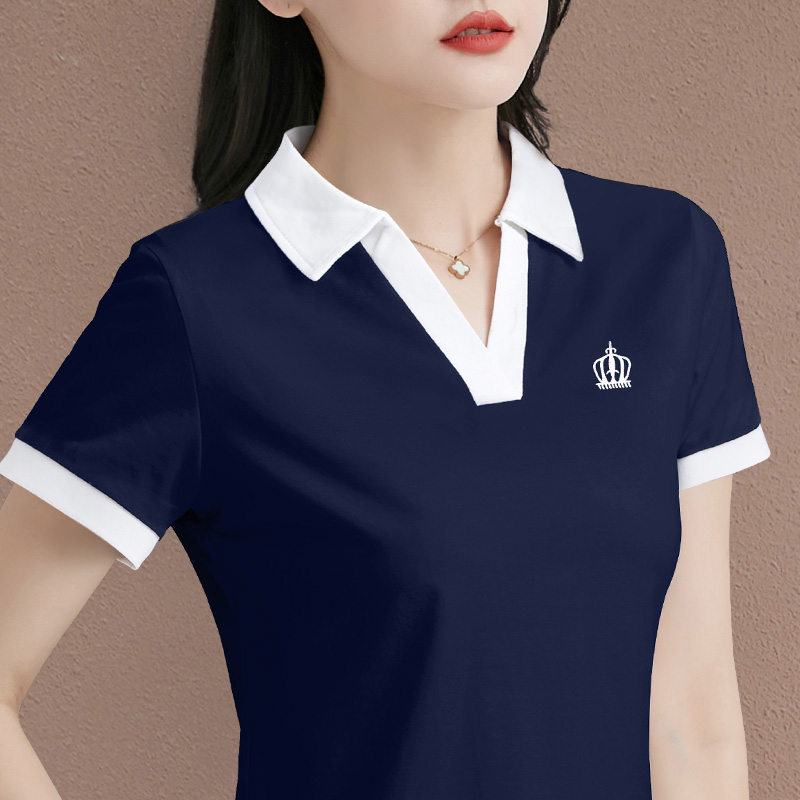 Summer short sleeve shirts short T-shirt for women