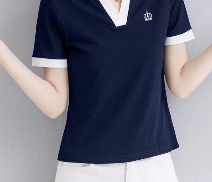 Summer short sleeve shirts short T-shirt for women