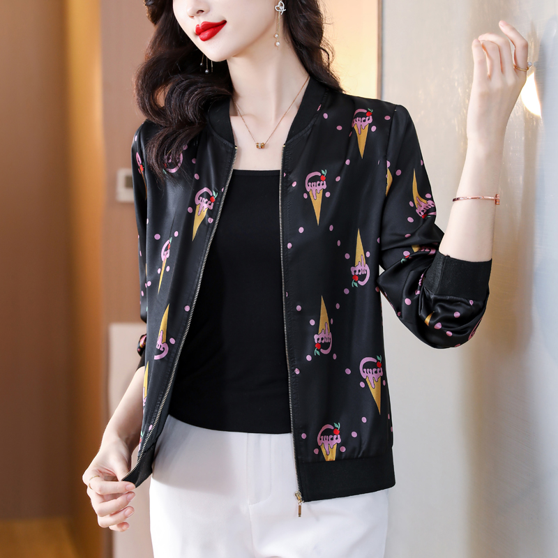 Sunscreen thin jacket middle-aged tops for women