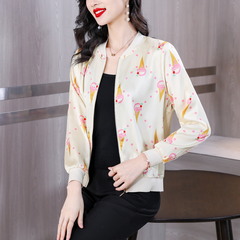 Sunscreen thin jacket middle-aged tops for women