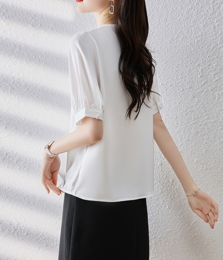 V-neck all-match tops Korean style summer shirt