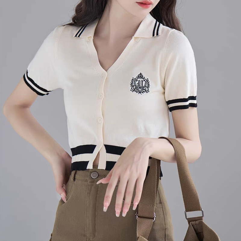 Korean style light slim sweater thin college cardigan