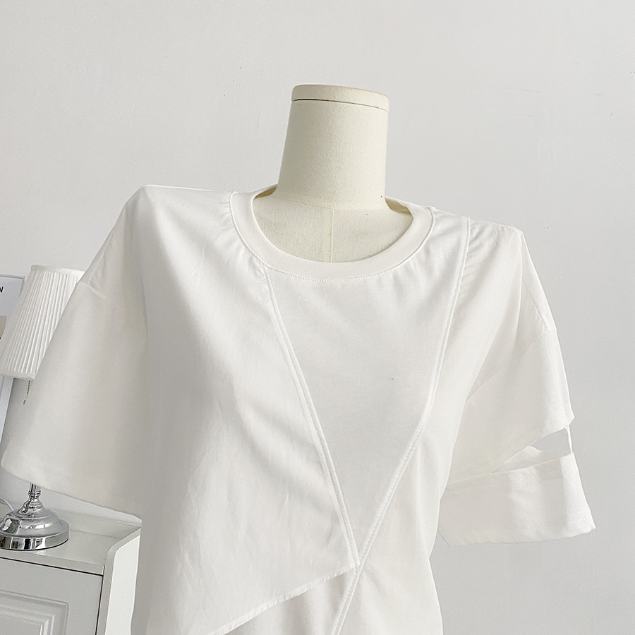 Short sleeve tops pure cotton T-shirt for women