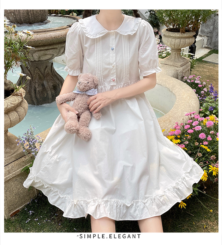 Japanese style maiden lady lovely doll collar dress