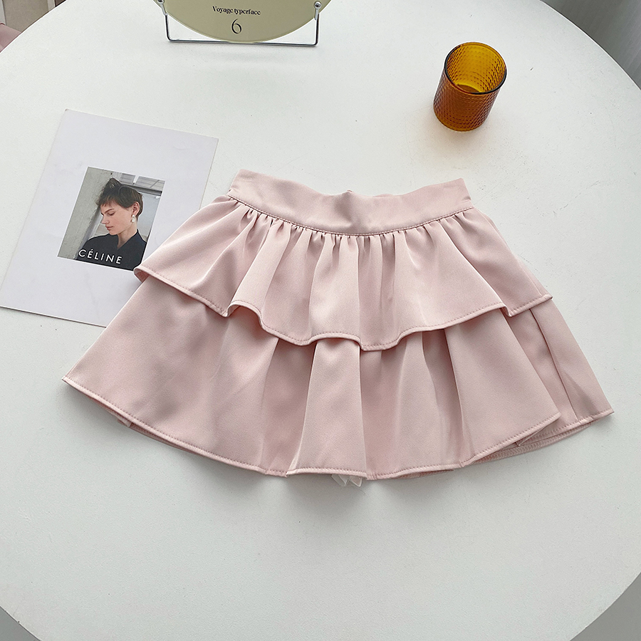 Thick and disorderly short skirt pleated skirt for women