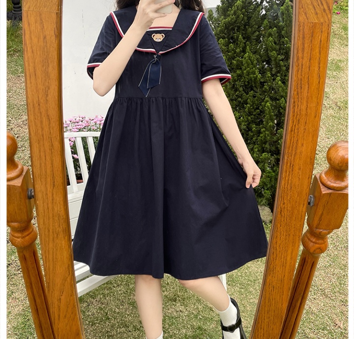 Japanese style doll collar sweet summer college style dress