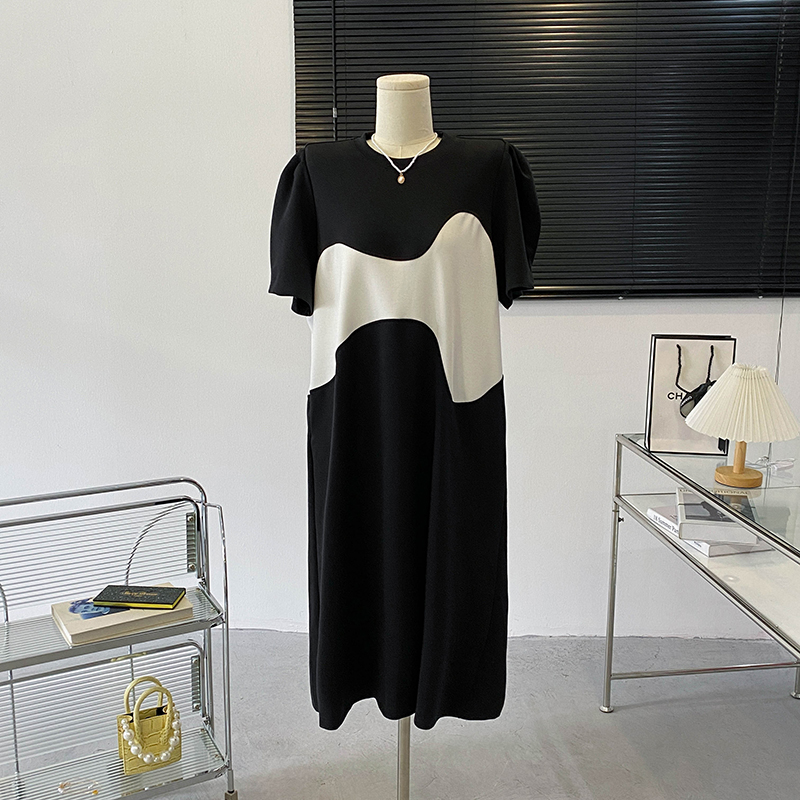 France style puff sleeve dress for women