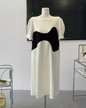 France style puff sleeve dress for women