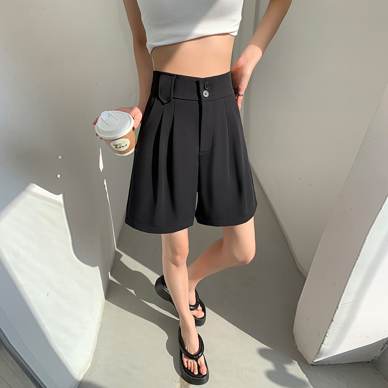 Ice silk summer shorts Casual business suit for women