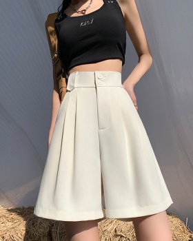 Ice silk summer shorts Casual business suit for women