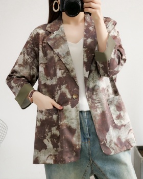 Casual coat printing business suit for women