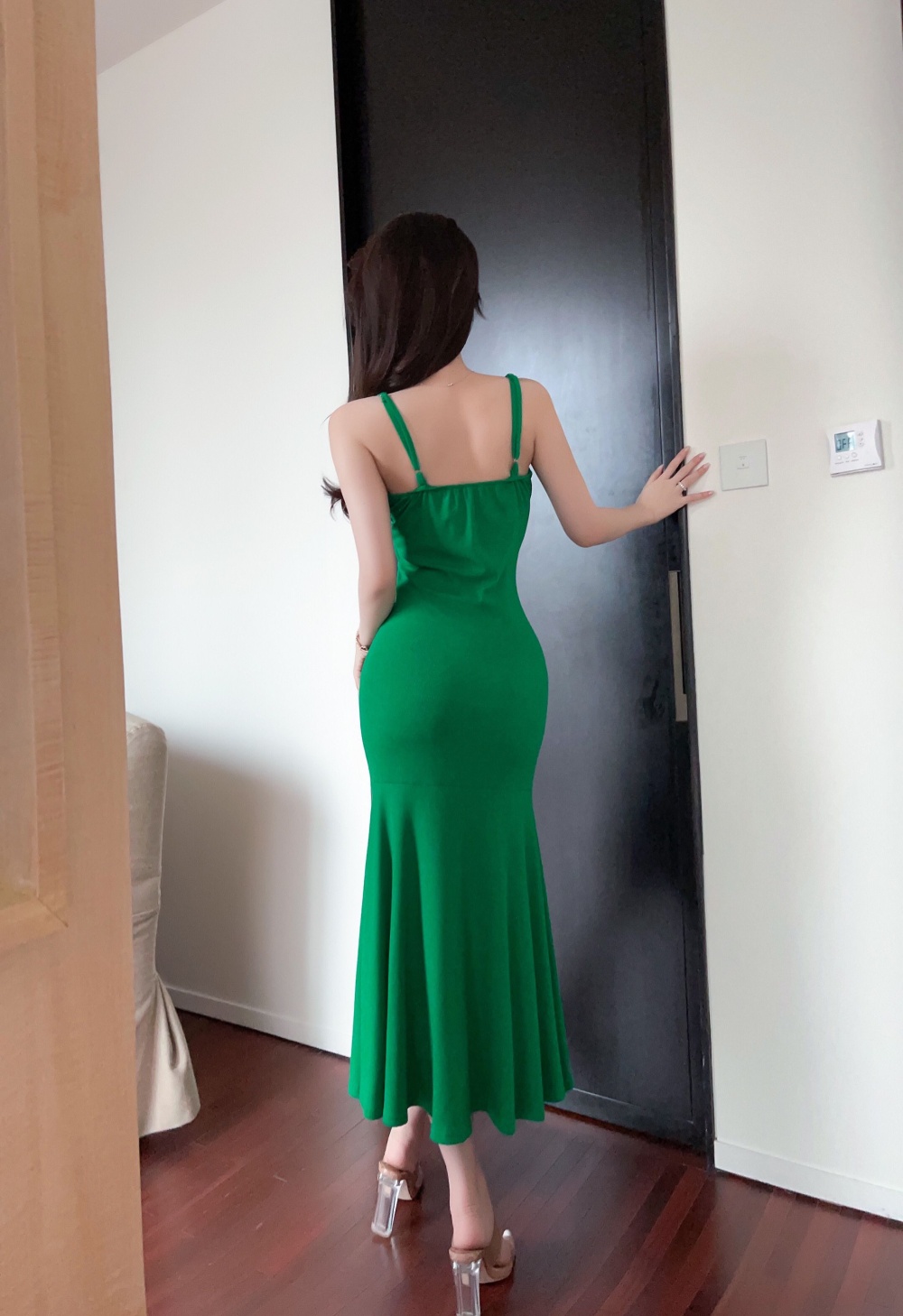 Sling split temperament sexy long dress for women