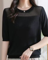 All-match Korean style sweater Casual pure tops for women