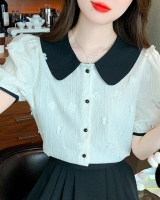 Summer doll collar small shirt chiffon shirt for women