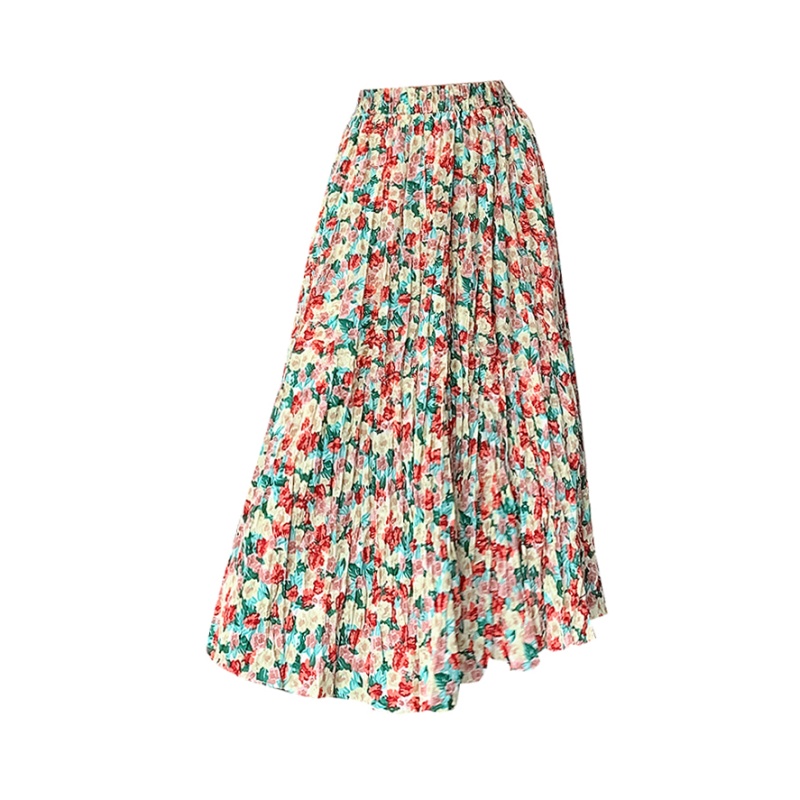 Large yard floral skirt vacation long skirt for women